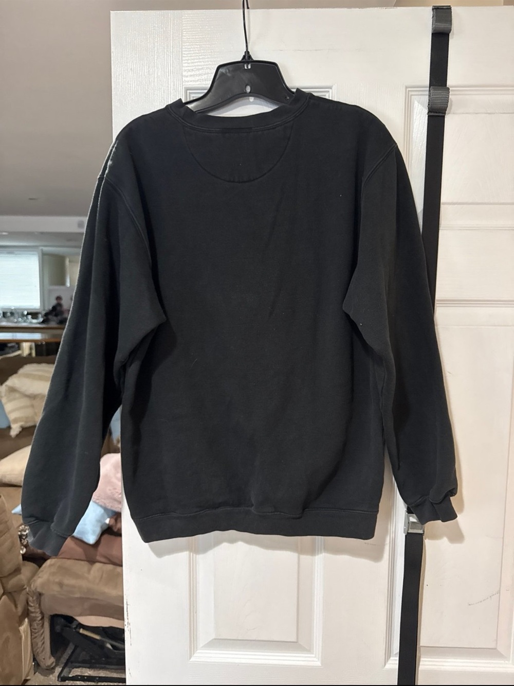 Disney Black Crewneck Sweater with Red, Yellow and Blue Embroidered Mickey - Picture 4 of 4